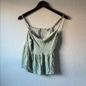American Eagle Outfitters Green Floral Camisole